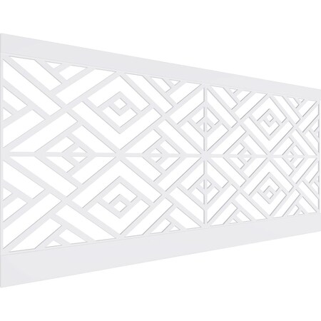 Ekena Millwork 44"H x 94 1/2"W Killeen PVC Wainscot Paneling Kit WPK44X94KLN
